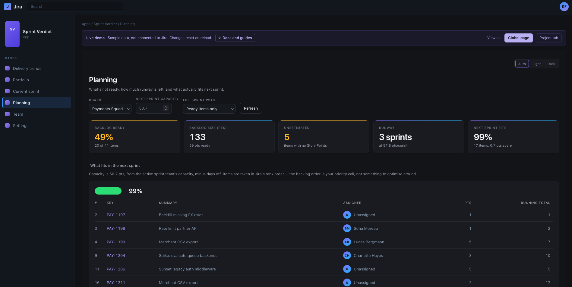 Sprint Verdict — 03 — wireframes